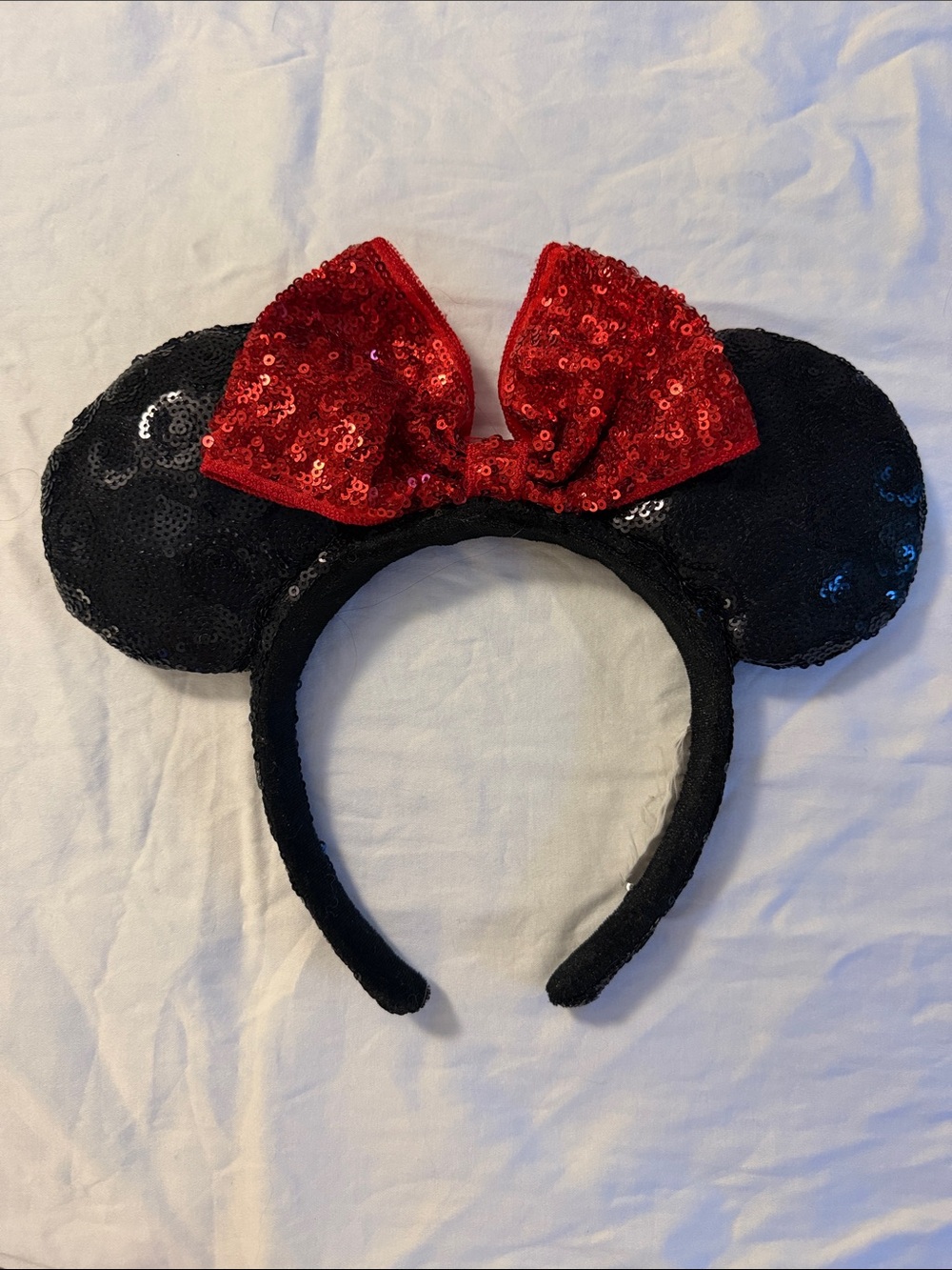 Sequined Disney Minnie/Mickey ears